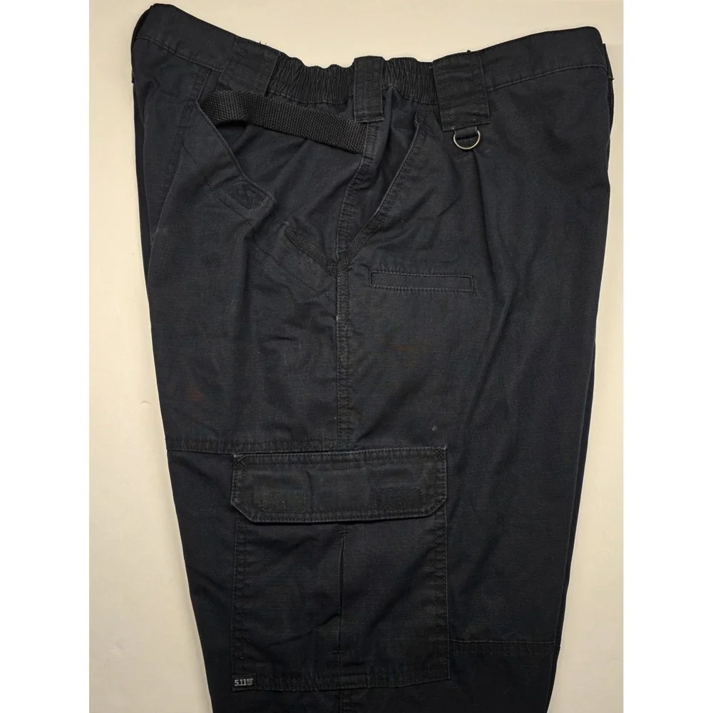 5.11 Tactical Mens Size 38x30 Navy Blue Rip Stop Cargo‎ Pants